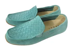 リーガル REGAL ドライビングシューズ NC5L 54KR スウェード 25 ターコイズブルー系 ローファー シューズ 靴