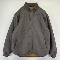 古着 リーバイス Levi's ジャケット フルジップ 中綿 スナップボタン 大きいサイズ キルティング XL  グレー系 メンズ