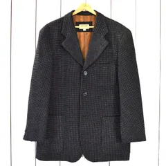 ジョセフアブード JOSEPH ABBOUD 3つボタン シングル ジャケット L ブラック ドット 袖口3つ釦 日本製 0375-JKJL-YA-0106 / 6TD008 【送料無料】【中古】【メンズビジネス】202604