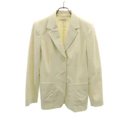 LANVIN LA COLLECTION ランバンコレクション 日本製 テーラードジャケット 36 生成り レディース 古着