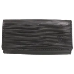 新品同様 ルイ ヴィトン ミュルティクレ4 エピ M63822 ノワール キーケース 黒 LV 1713 LOUIS VUITTON メンズ