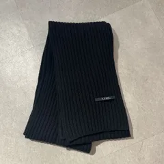 LIMI feu リミフゥ Rib Knit Scarf マフラー ブラック【表参道A11】