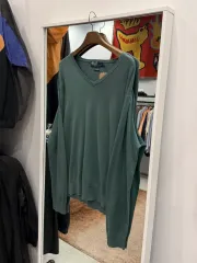 90-00s Polo RL ポロラルフローレン カシミア コットン Vネック ニット