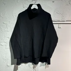 VOAAOV ヴォアーブ 20AW WOOL RING YARN COMPRESSED TURTLE KNIT タートルネックニット VOHN-E101 ブラック size:1【表参道A11】のサムネイル