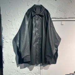 N.HOLLYWOOD エヌハリウッド 22AW Fake Leather Jacket フェイクレザージャケット 2222-C010-018 グレー size:36【表参道A11】のサムネイル