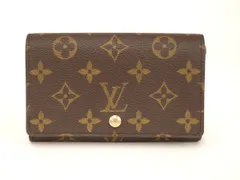 ルイヴィトン LOUIS VUITTON 二つ折り財布 モノグラム ポルトモネ・ビエ トレゾール M61730 2509LA014