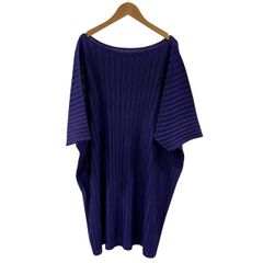PLEATS PLEASE 半袖 カットソー ブラウス ブルー - メルカリ