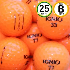 コスパ重視 Bランク 安定した使いやすさ ロストボール 送料無料 25個 IGNIO オレンジカラー 中古 イグニオ ゴルフボールのサムネイル