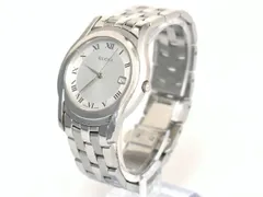 グッチ GUCCI 腕時計 5500M クォーツ ステンレススチール ボーイズサイズ シルバー文字盤 コマ付き ラウンドフェイス 2506LR026のサムネイル