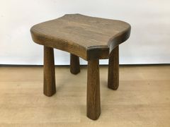 古道具◇丸椅子 スツール 三本脚 アンティーク 木製 シャルロット