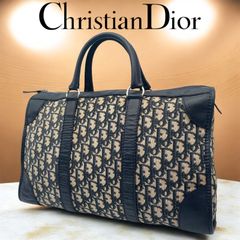 ✨極美品✨】ディオール ミニボストンバッグ トロッター ネイビー