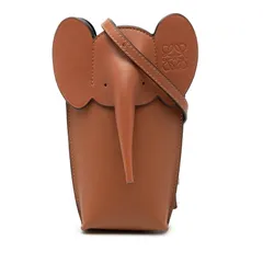 ◇ロエベ◇LOEWE アナグラム エレファント ポケット ショルダーバッグ ブラウン ブランド ロエベ LOEWE アナグラム エレファント ポケット ショルダーバッグ