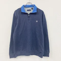 CHAPS　チャップス　ハーフジップスウェット/トレーナー　青　ブルー　Lサイズ　古着