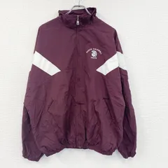 90s～　RUSSELL　ラッセル　フルジップナイロンジャケット　ヴィンテージ　ボルドー　XLサイズ　古着
