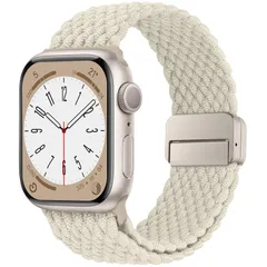 【人気商品】[HITZEE] Band コンパチブル Apple Watch バンド 49/46/45/44/42/41/40/38mm、磁気留め金付きのナイロン弾性編組バンド調節可能なスポーツアップルウォッチバンド付き Apple Watch Ultra 3