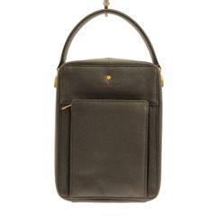 ほぼ未使用品mila schon ミラショーン 本革 レザー ハンドバッグ 焦茶 