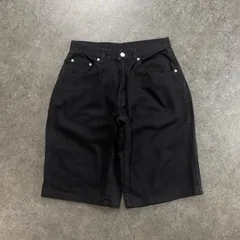 90s 00s POLO JEANS RALPH LAUREN Black Denim Loose Shorts ポロジーンズ ラルフローレン ブラックデニム ハーフパンツ ショートパンツ ワイド ジップフライ W30 3687YKZ2539