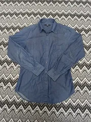 ユニクロ デニム シャツ シャツ 長袖 M