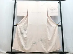 平和屋着物▽訪問着　単衣　陶器花文　正絹　逸品　BAAS8344hv 平和屋着物□訪問着 陶器花文 正絹 逸品 AABI6547st