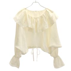 BODE NY ボーディー 25SS Claret Blouse シルクブラウスシャツ BLH-15000-A アイボリー XS