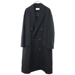 THE RERACS ザ リラクス 22SS PEAKED LAPEL DOUBLE BREASTED COAT オーバーサイズダブルチェスターコート 22SS-RECT-318L ブラック 46のサムネイル