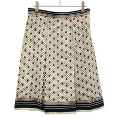 美品 【フィービー期】セリーヌ 36 シルク混 スカート ロゴ刻印