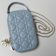 Christian Dior / レディディオール フォンホルダー ブルー - メルカリ
