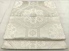 平和屋着物●六通柄袋帯　唐織　蜀江花文　金糸　鈴乃屋扱い　正絹　逸品　DABD0823op 平和屋着物◎六通柄袋帯 唐織 地紙草花文 金糸 正絹 逸品 DAAY7638sf