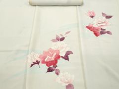 K未仕立て品 ブランド新品反物 浴衣 綿 朝顔 白系□N80428-23 - メルカリ