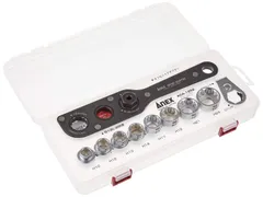 【特価セール】アネックス(ANEX) オフセットアダプター19 対辺19mm ケース付 マルチセット AOA-19S2 狭所作業 ナット回し ネジ回し ストレート 工具