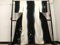 ワケあり特価】艶やか好きさん カトレア 訪問着 黒 紫 夏着物 - メルカリ