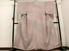 平和屋着物●染色作家　斉藤三才　小紋　霞文　暈し染め　正絹　逸品　未使用　AABH6918ph 平和屋着物○染色作家 斉藤三才 小紋 霞文 暈し染め 正絹 逸品 未使用