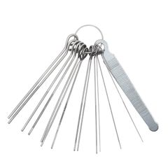 【Popular Item】Guitar Nut File Set - String Groove Polishing Tool - 13 Round Files & 1 Flat File - String Instrument File Maintenance Supplies for Guitars, Mandolins, Basses, Ukuleles - Adjustment Parts Maintenance Tool - Guitar Sound Quality Improvement - Wide Range of Applications