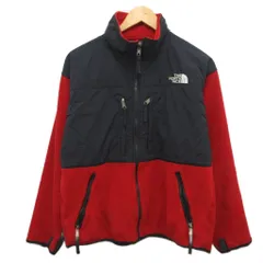 ザノースフェイス THE NORTH FACE デナリジャケット フリースジャケット ロゴ刺繍 L 赤 レッド 黒 ブラック ■MET2