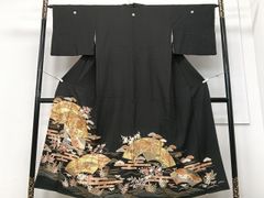 平和屋着物●十日町友禅作家　岡村蒼風　訪問着　草花文　正絹　逸品　DABD9083ud 平和屋着物○十日町友禅作家 岡村蒼風 訪問着 草花文 正絹 逸品