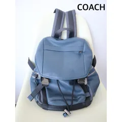 COACH   コーチ　テライントレック バックパック　ネイビー　ハイブランド　高級　お洒落　A4サイズ収納可   送料込み   6464171のサムネイル