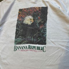 90s USA製 バナナリパブリック ヴィンテージ サファリ リザード T 