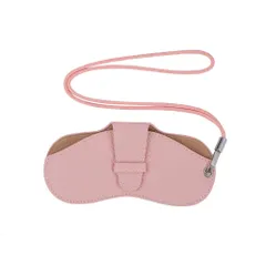 【人気商品】[CARRY ALL BEFORE ONE] メガネケース ネックストラップ付き 眼鏡ケース 薄型 スリム ソフト おしゃれ レディース メンズ PUレザー 軽量 コンパクト めがね 収納 持ち運び 携帯用 ストラップホール