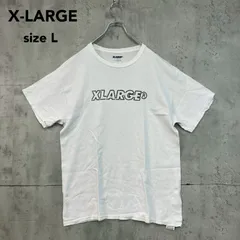 X-LARGE エクストララージ ロサンゼルス スタンダードロゴ Tシャツ 半袖 カットソー トップス ストリート スケーター ヒップホップ ファッション 綿100% ホワイト 白色 Lサイズ 01181116 完売品 定番アイテム ★ ■◆