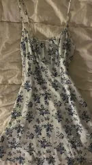 ネイビー 花 キャミソール ミニ ONE PIECE