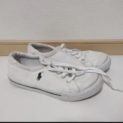 Polo Ralph Lauren ポロラルフロー  レン ホワイトスニーカー 24