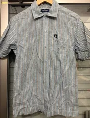 フレッドペリー ストライプ 半袖シャツ S FINE STRIPE POCKET SHIRT メンズ