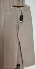 ムシンサスタンダード ガーメント ワイド ジーン ベージュ 38 オーバーサイズ