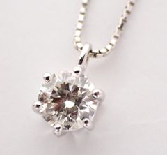 ダイヤモンドネックレス 0.663Ct 鑑定書付属 - メルカリ