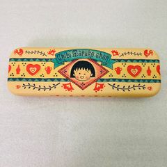 치비 마루코 짱 캄펜 펜 케이스 붓 상자 붓 넣어 캔 레트로 90년대 사쿠라 모모코 일본 애니메이션 1990년 캐릭터 상품 캐릭터 애니메이션 레트로 애니메이션