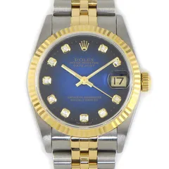 ロレックス Rolex 腕時計 デイトジャスト 78273G P番 2000年 10ポイント ダイヤインデックス ブルーグラデーション文字盤 デイト K18YG SS 自動巻き 【箱・保付き】 【中古】のサムネイル