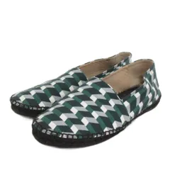 ケンゾー KENZO スリッポン エスパドリーユ スニーカー 総柄 緑 グリーン 39 24㎝位 靴 ■TCのサムネイル
