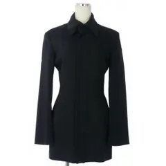 ヨウジヤマモトノアール YOHJI YAMAMOTO NOIR 97AW ウールジャケット ロング スナップボタン 2 黒 ブラック NI-J13-104のサムネイル
