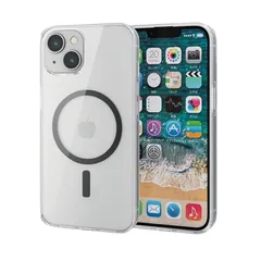 【新品】 エレコム iPhone14 / 13 ケース カバー MAGKEEPシリーズ 四つ角エアークッション 耐衝撃 衝撃吸収 磁石 ハイブリッド TPU ポリカーボネート [Magsafe対応のiPhone14/13専用］ ホワイト PM-A22AMAG0