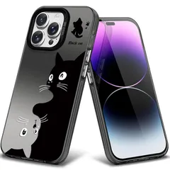 【新品】 対応 iPhone 14 Pro 用 ケース 耐衝撃 指紋防止 滑り止め レンズ保護 米軍MIL規格 アイフォン14 Pro スクラブ製ラジウム猫 ケース